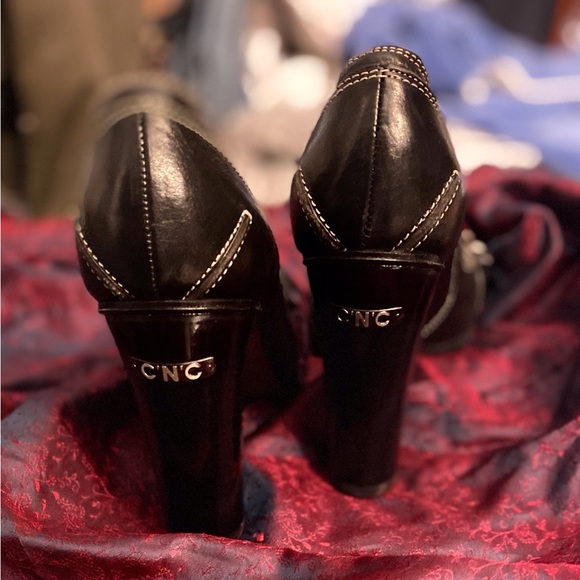 C’N’C 90's Y2K costume international chain buckle chunky high heeled shoesNWOT - Picture 10 of 14